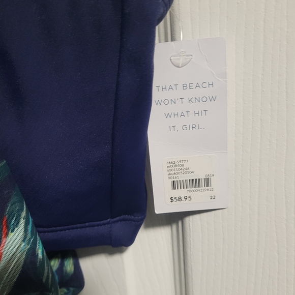 Cacique Blouson Tankini top NWT - Picture 3 of 6